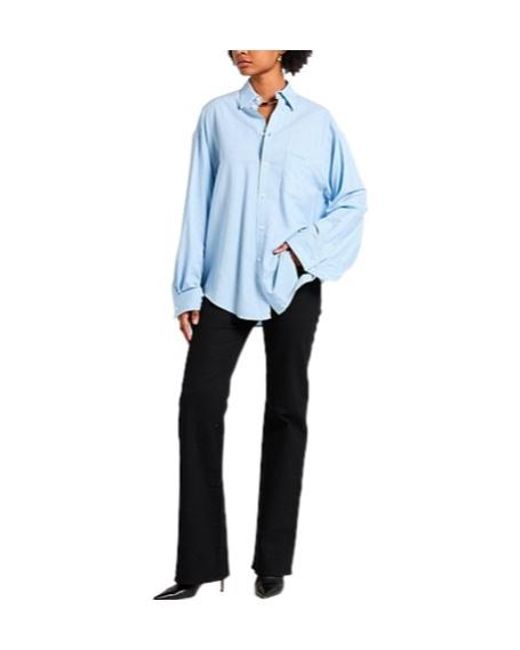 Balenciaga Blue Striped Shirt