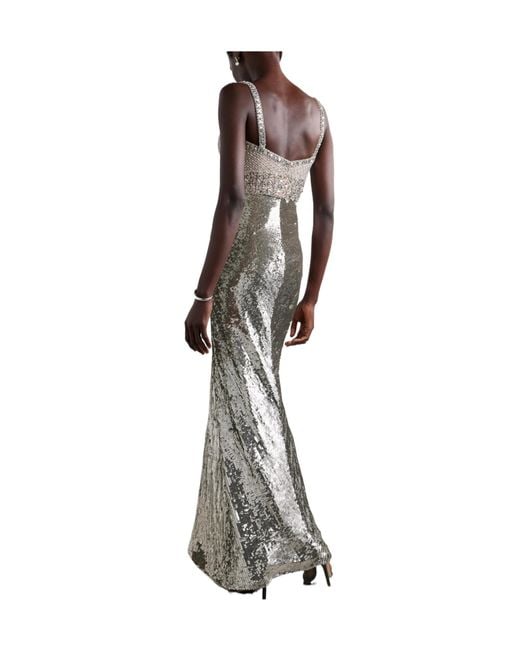 Jenny Packham Multicolor Shimmering Evening Dress