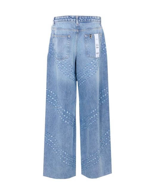 Liu Jo Blue Flare Embellished Jeans