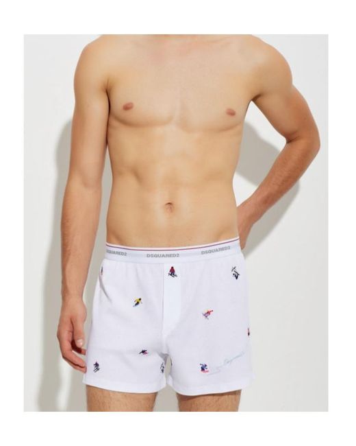 DSquared² Blue Boxer Briefs for men