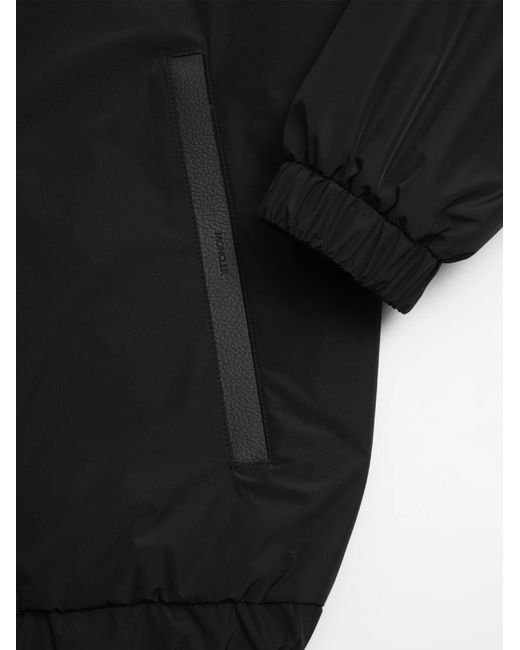 Moncler Black Logo Patch Zip-Up Jacket for men