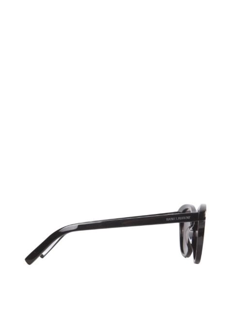 Saint Laurent Metallic Eyewear Round Frame Sunglasses for men