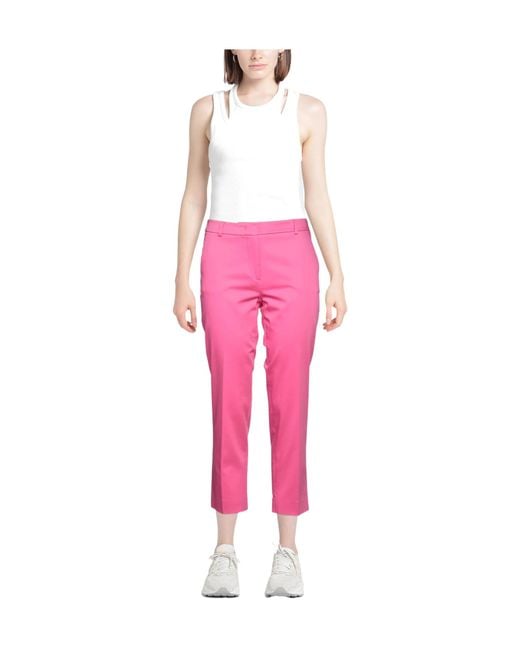 Weekend by Maxmara Pink Casual Trousers