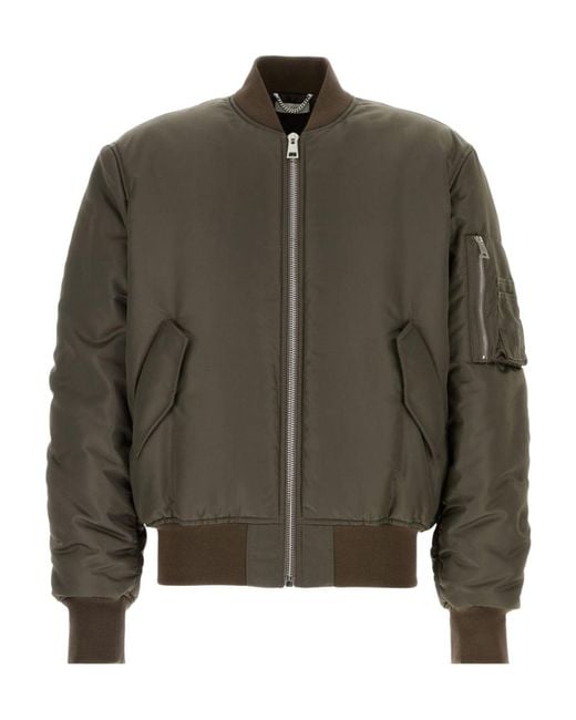 1989 STUDIO Green Back Logo Pilot Casual Jacket for men