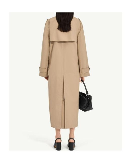 MM6 by Maison Margiela Natural Glove-Detailed Trench Coat