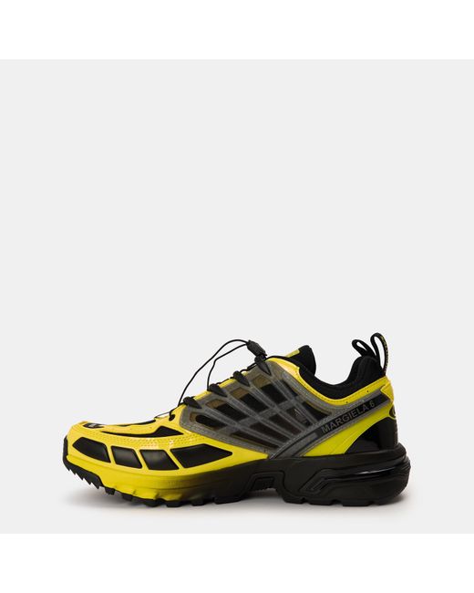 MM6 by Maison Margiela Yellow Type Running Shoe for men