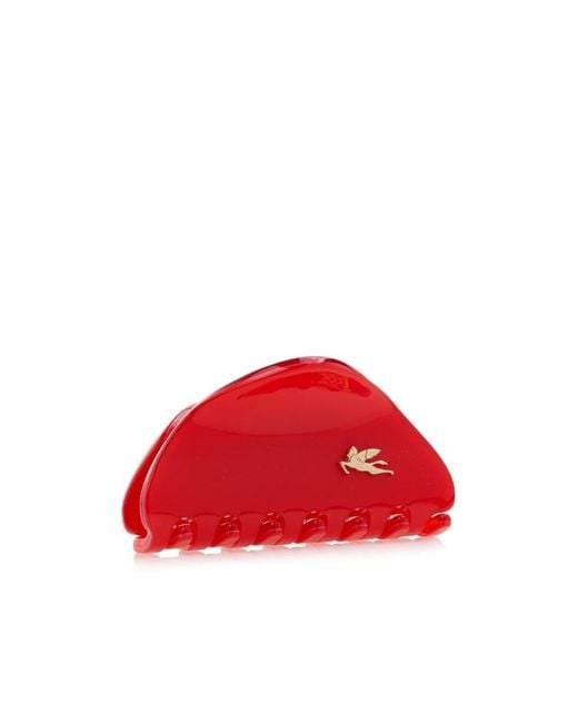 Etro Red Logo Hairpin