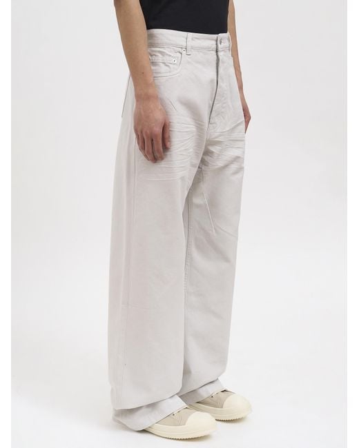 Rick Owens Gray Belt Loop Jeans for men