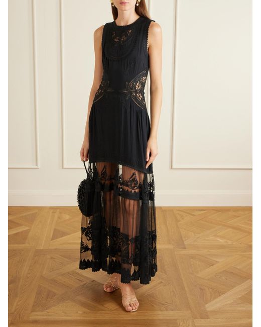 Ulla Johnson Black Sleeveless Dress