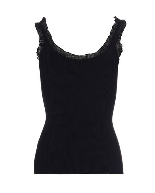 Elisabetta Franchi Blue Sleeveless Vest