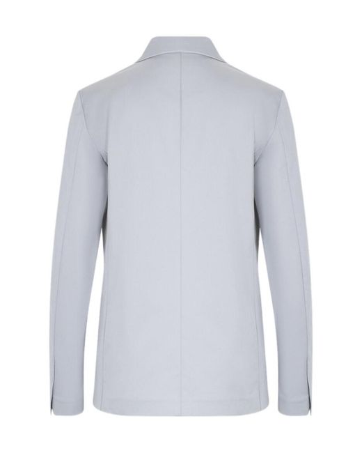 Fabiana Filippi Blue Notched-Lapels Single-Breasted Blazer