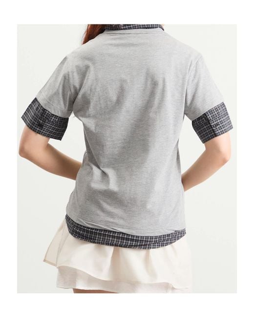 GIMAGUAS Gray Mauri Polo Top