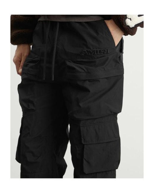 Amiri Black Multi Pocket Cargo Pants for men