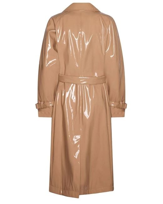 Dolce & Gabbana Natural Belted Waist Trench Coat