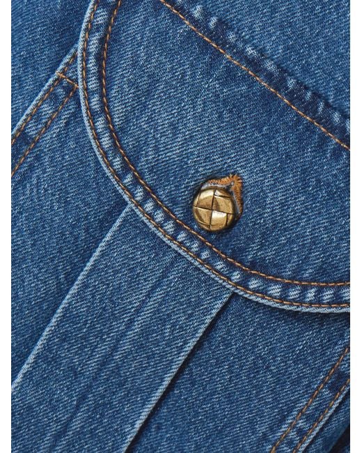Blazé Milano Blue Sahariana Padded Denim Jacket