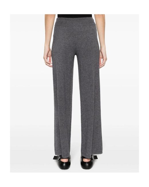 Lisa Yang Gray Elastic Waist Casual Pants