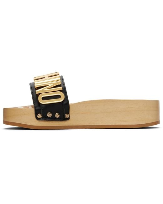 Moschino Multicolor Open-Toe Slippers