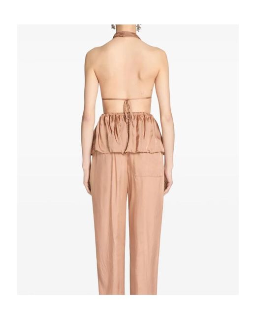 Dries Van Noten Pink Halterneck Top