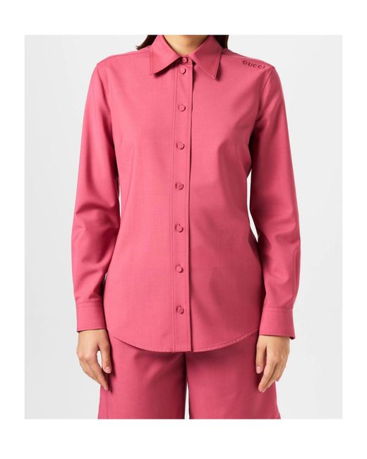 Gucci Pink Mohair Shirt