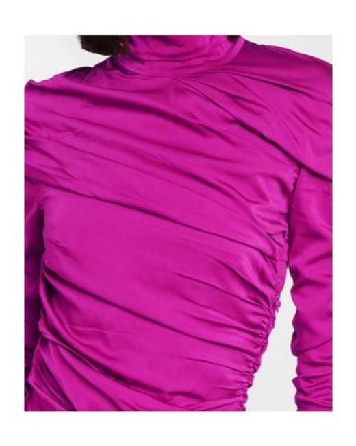 Stella McCartney Pink Faye Ruched Minidress