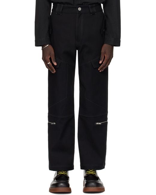 Dion Lee Black Organic Cotton Cargo