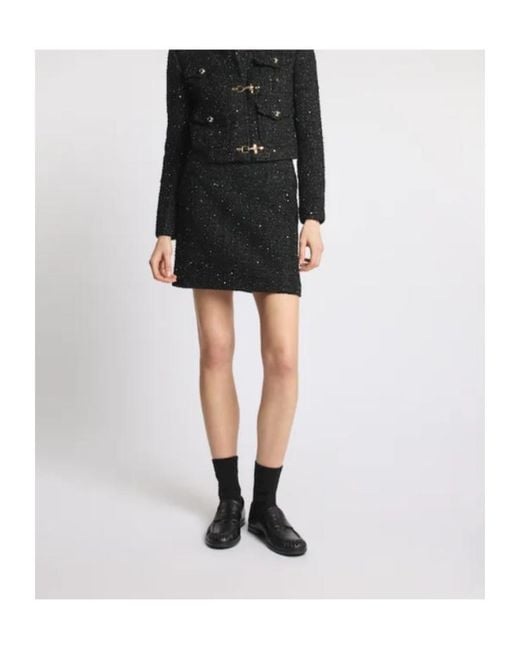 Fay Black Short Skirt
