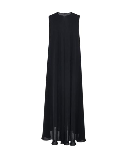 The Row Black Palau Sleeveless Dress