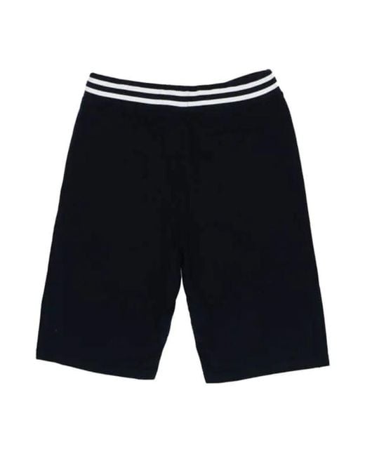 Paul & Shark Black Logo Pattern Shorts for men