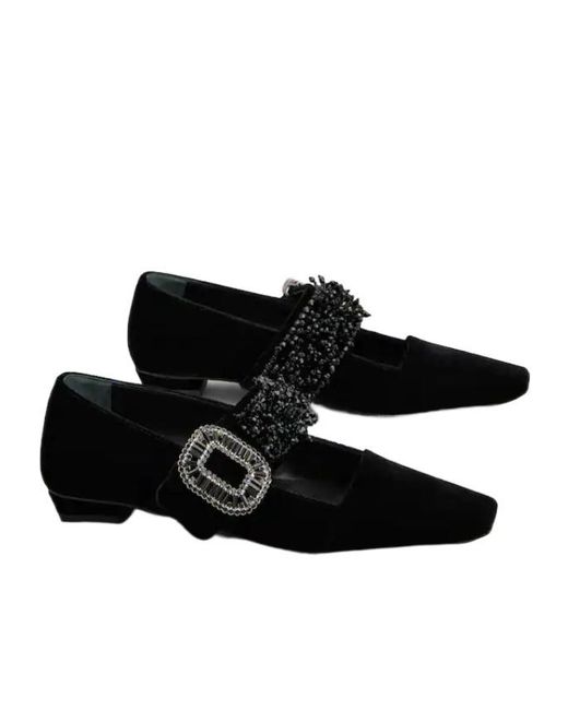 Roger Vivier Black Belle Vivier Mary Janes