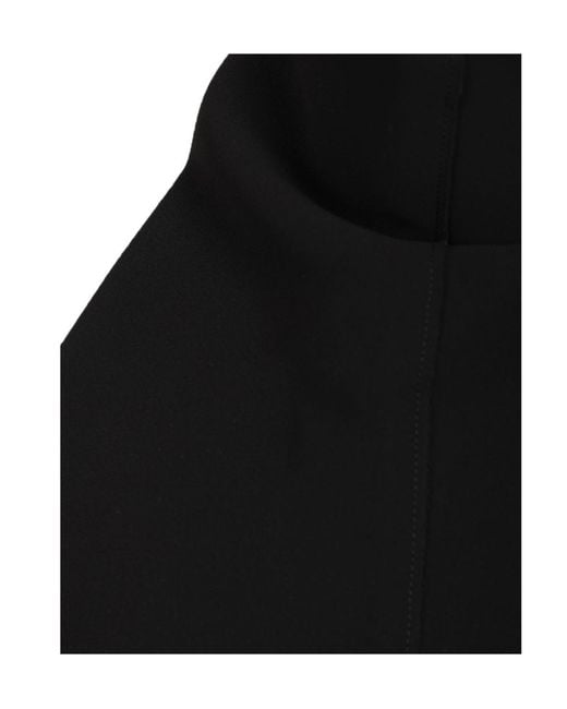 Khaite Black Backless Top