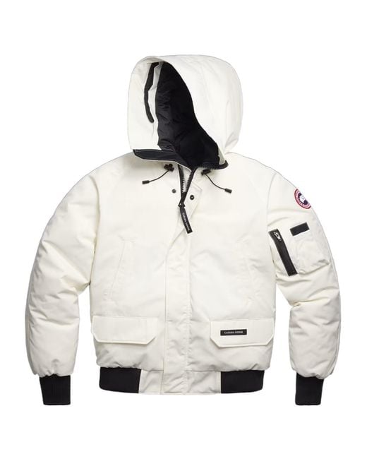 Canada Goose White Chilliwack Bomber for men