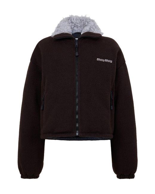 Miu Miu Black Solid Color Jackets