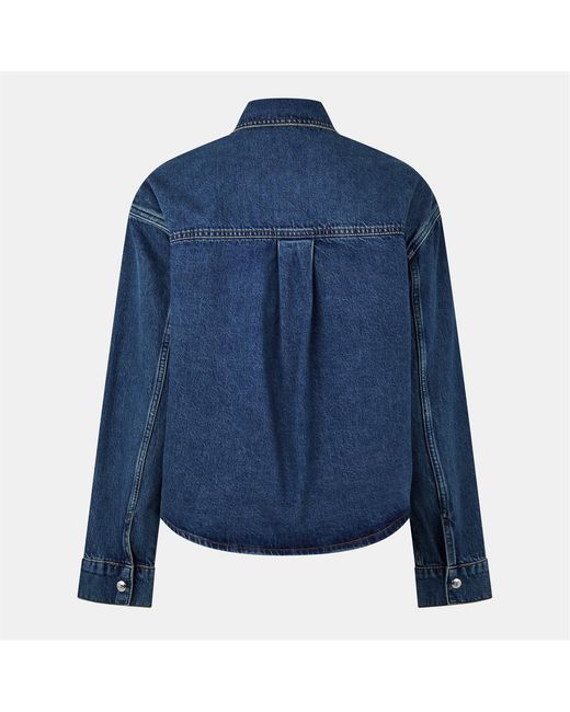 Anine Bing Blue Paxton Shirt