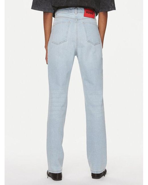 Boss Blue Belt Ring Denim Trousers