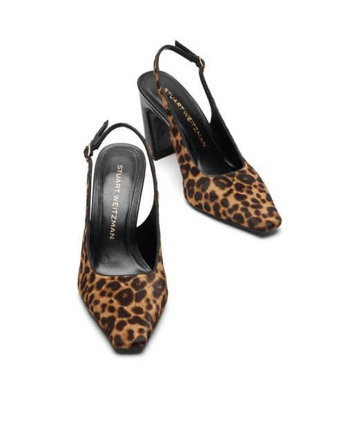 Stuart Weitzman Brown Stassi Slingback 85