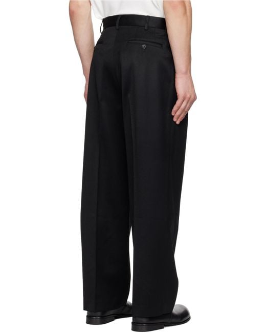 Bode Black Barathea Mcnab Trousers for men