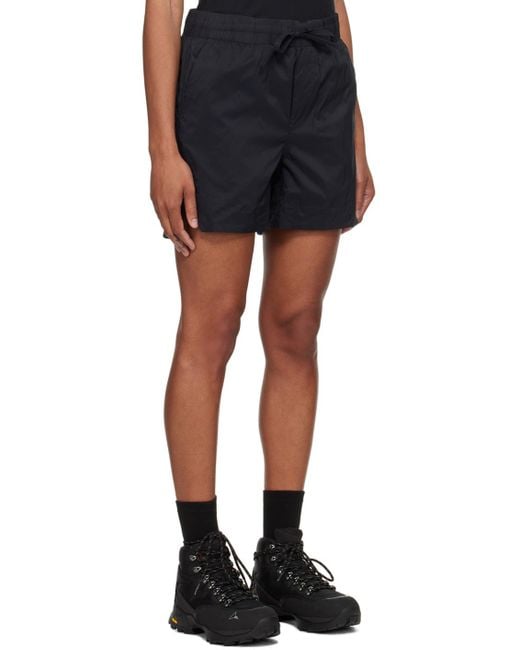Canada Goose Blue Logo-Patch Drawstring Shorts