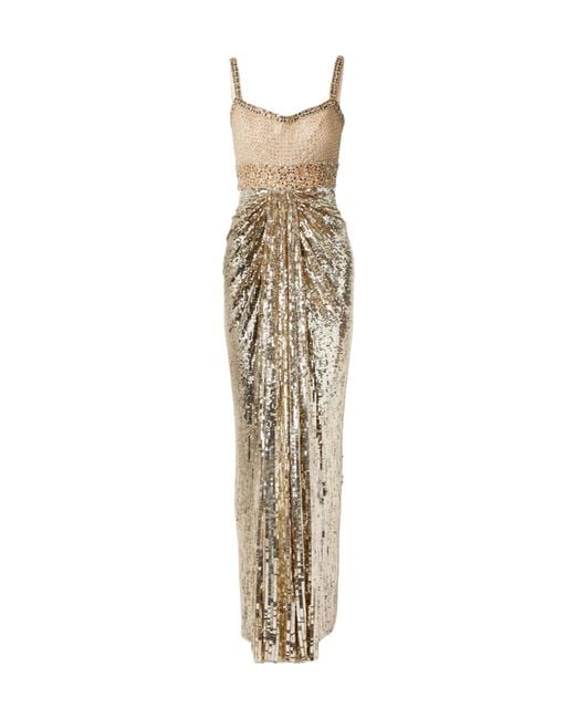 Jenny Packham Metallic Sequin Tulle Skirt