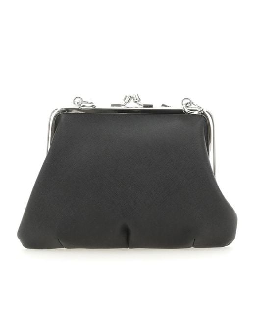 Vivienne Westwood Black Orb Plaque Tote Bag