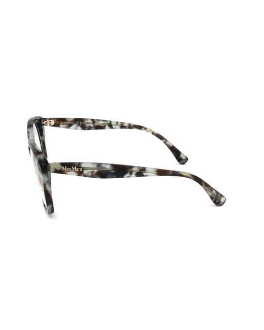 Max Mara White Cat-Eye Glasses