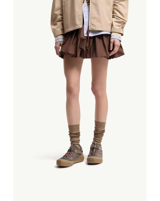 Moncler Brown Trailgrip Lp Suede Nubuck Sneaker