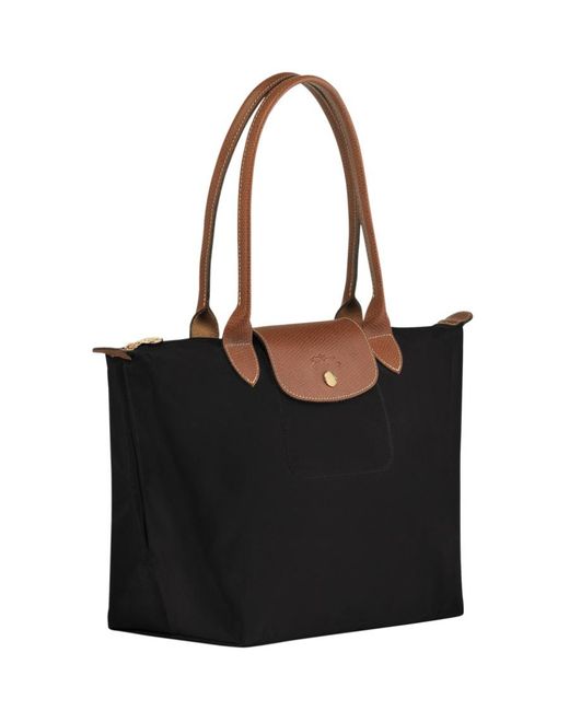 Longchamp Black Le Pliage Medium Tote Bag