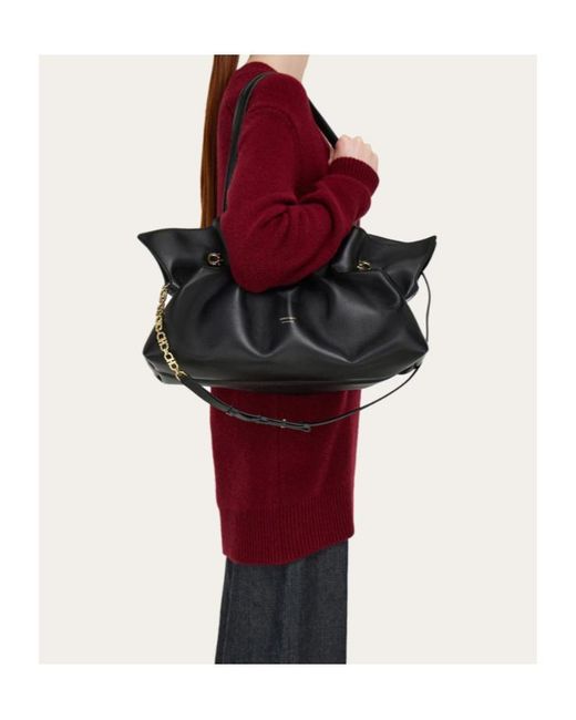 Ferragamo Black Ferragamo Soft-Bag (L)