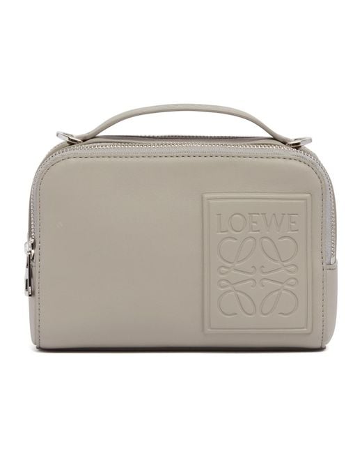 Loewe Gray Mini Leather Cross Body Bag for men