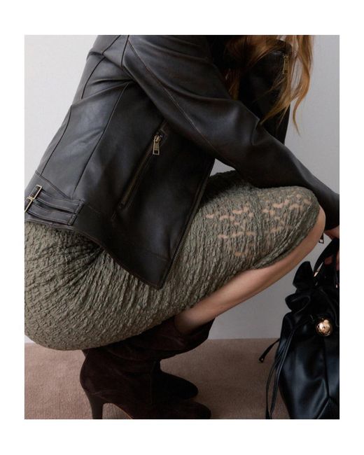 Liu Jo Black Zip-Up Biker Jacket