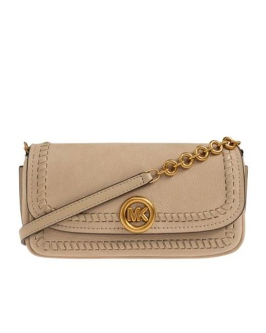 MICHAEL Michael Kors Natural Logo Shoulder Bag