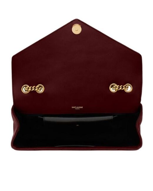 Saint Laurent Red Loulou Medium Shoulder Bag