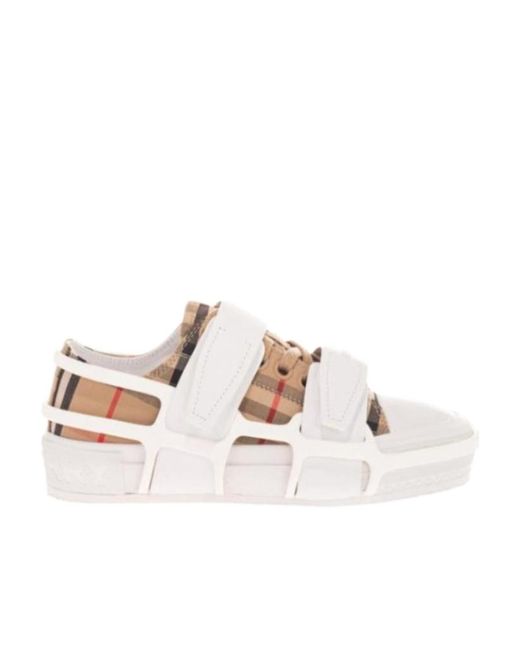 Burberry Natural Vintage Check Sneakers