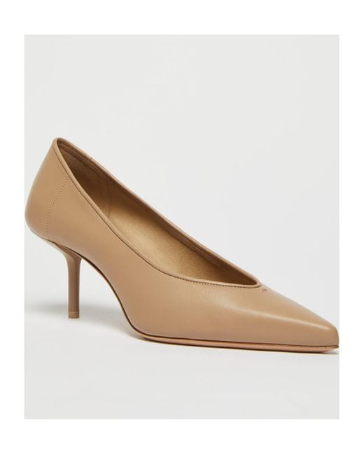 Max Mara Natural Pointed Toe Slip-On Pumps