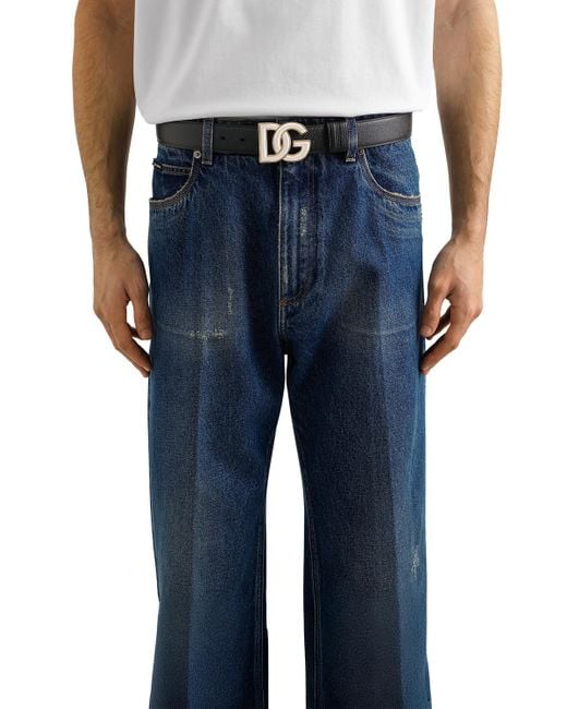 Dolce & Gabbana White Dolce & Gabbana Belts for men